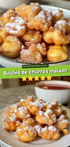 Boules de churros sucre glace
