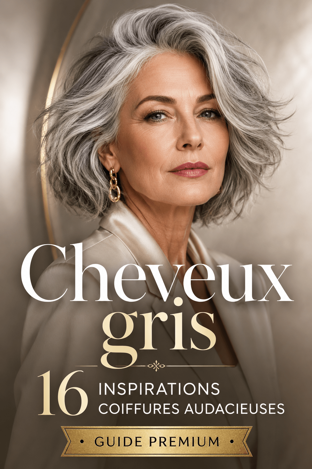 Cheveux gris : 16 inspirations coiffures audacieuses - Guide premium