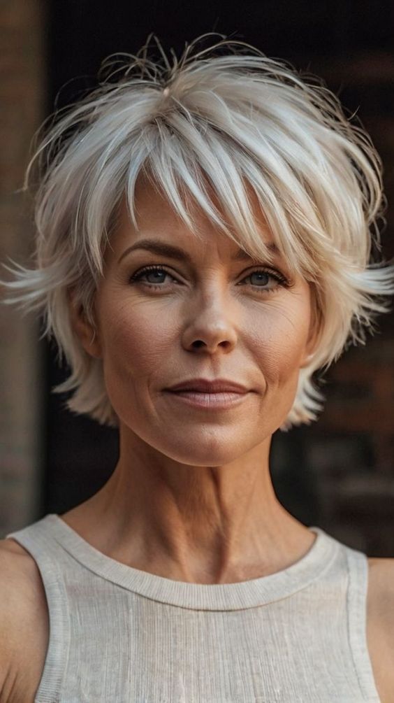 11 Styles Tendances Coupes Cheveux Court Femmes +50 ans