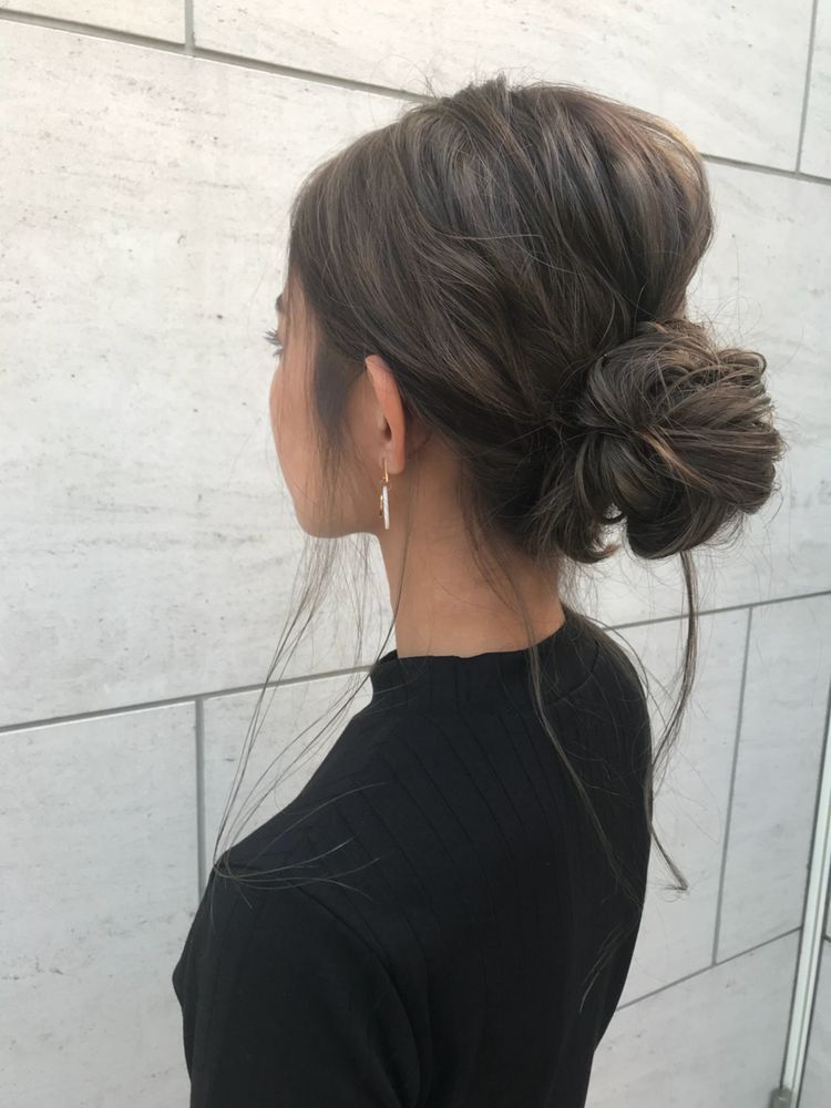 chignon décoiffé