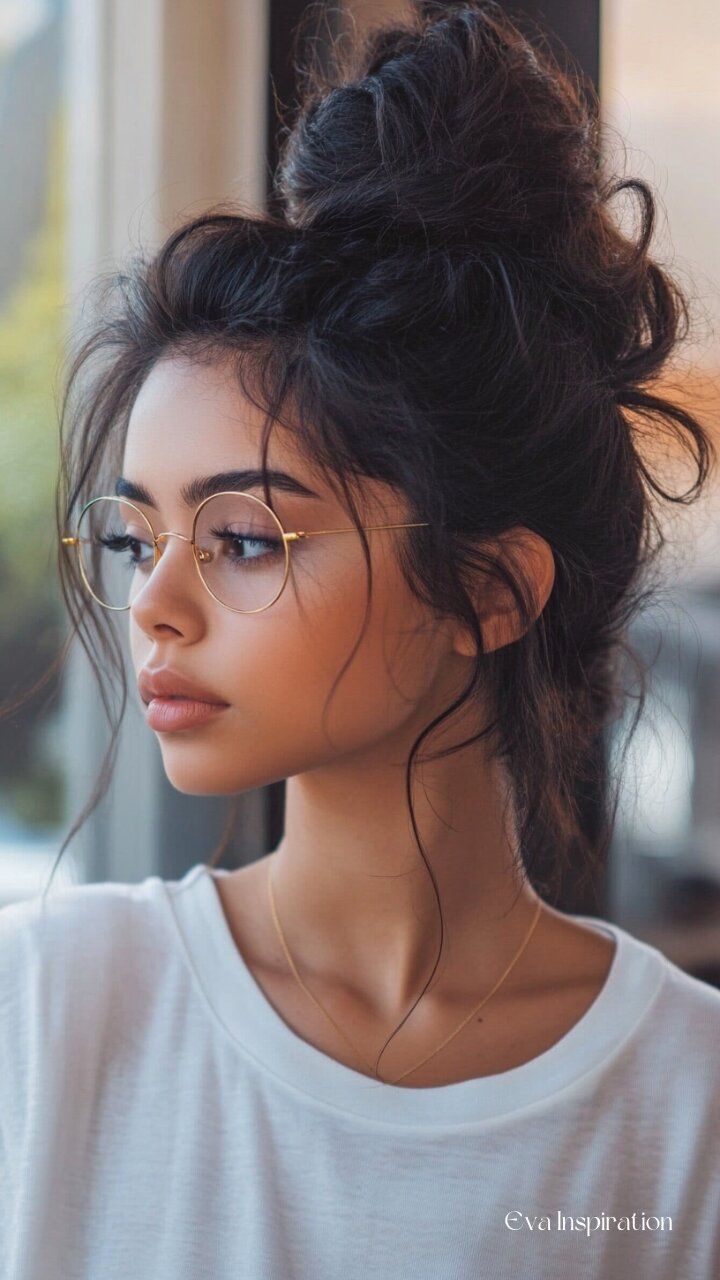 chignon décoiffé
