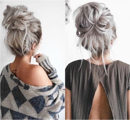 chignon décoiffé