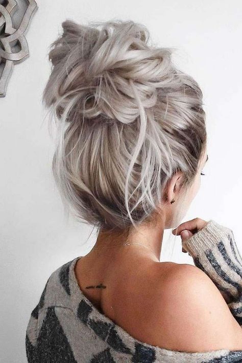 chignon décoiffé