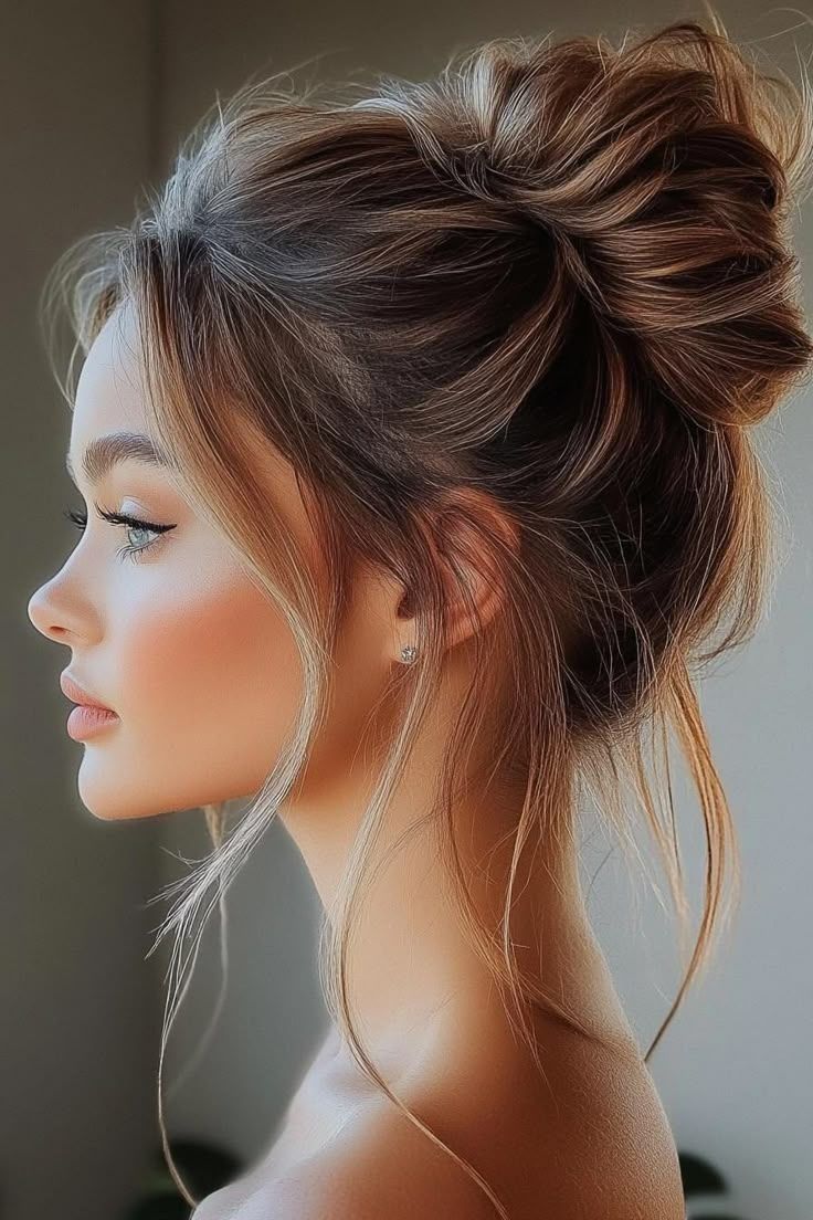 chignon décoiffé