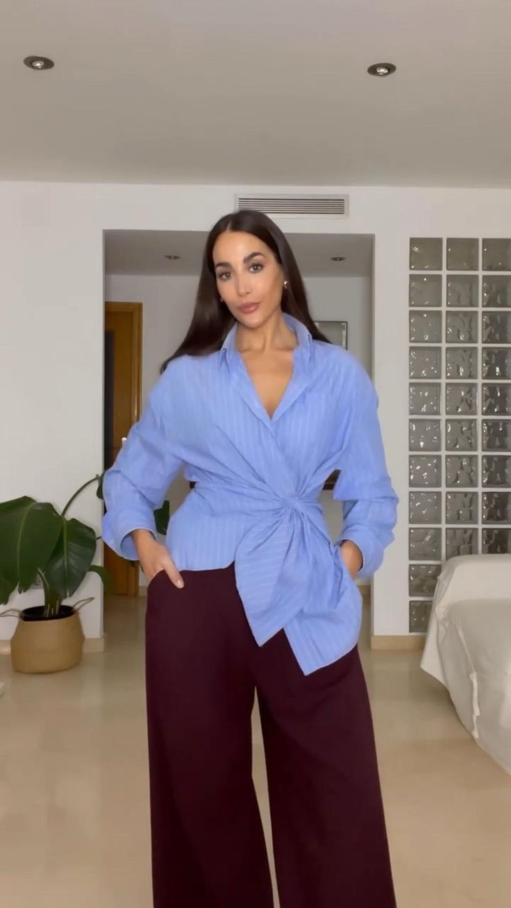chemise oversize portée 3 façons tenue brunch printemps
