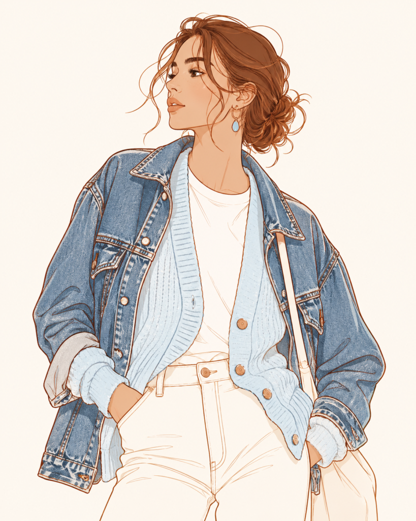LAYERING ice blue