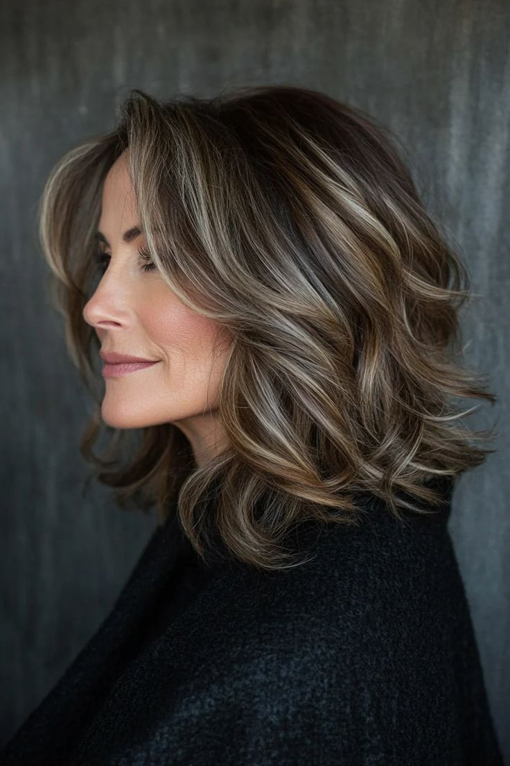 Effet ombré naturel sur cheveux fins après 50 ans