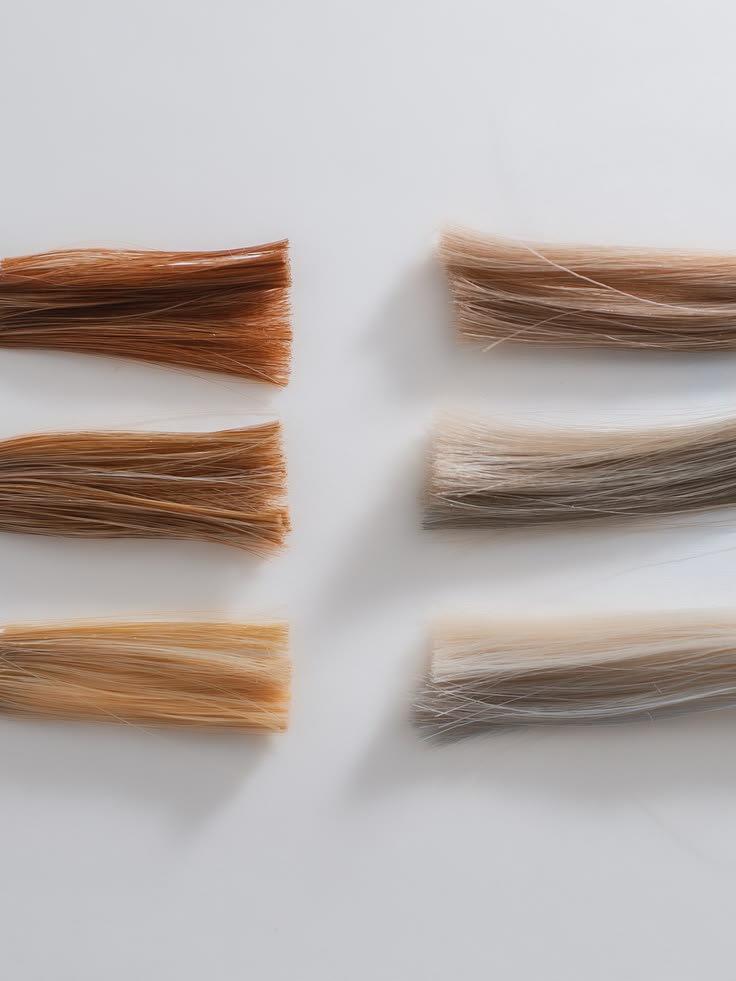 Palette de couleurs lumineuses pour cheveux fins
